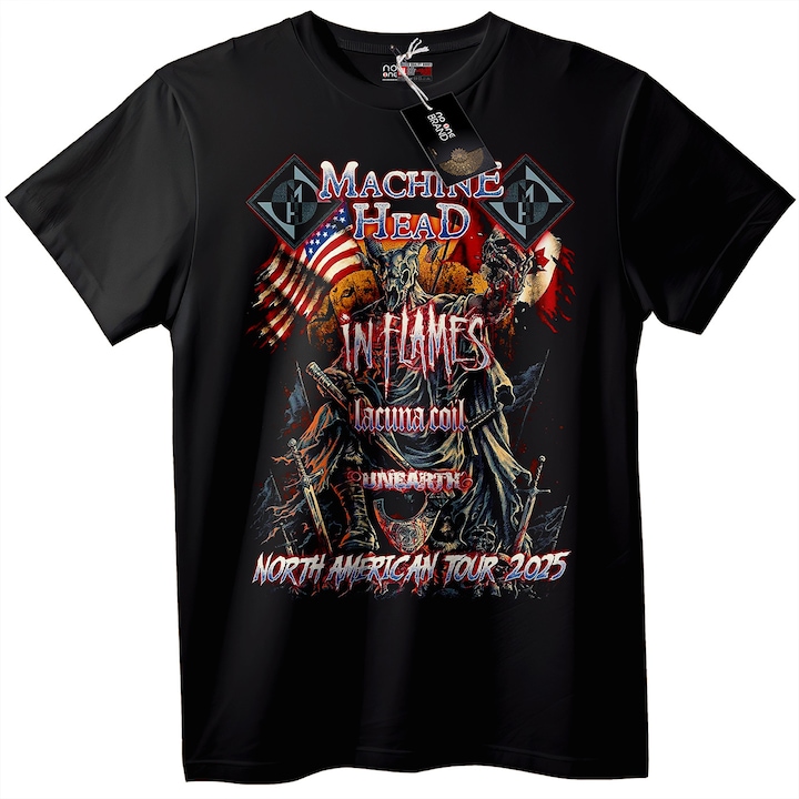 Tricou bărbătesc Machine Head, Alb, XL