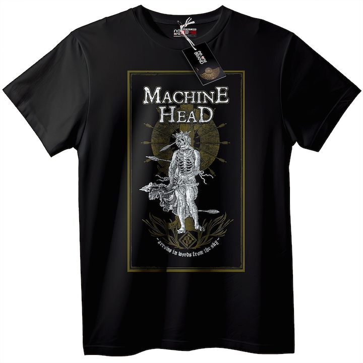 Tricou barbati Machine Head, Alb, XL