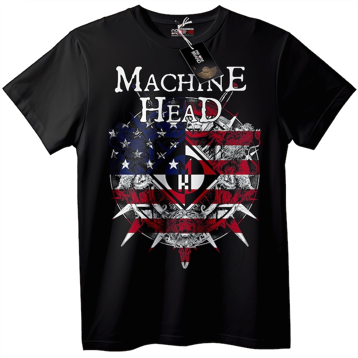 Tricou bărbătesc Machine Head, Alb, XL