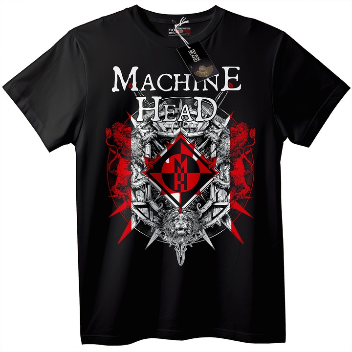 Tricou bărbătesc Machine Head, Alb, XL