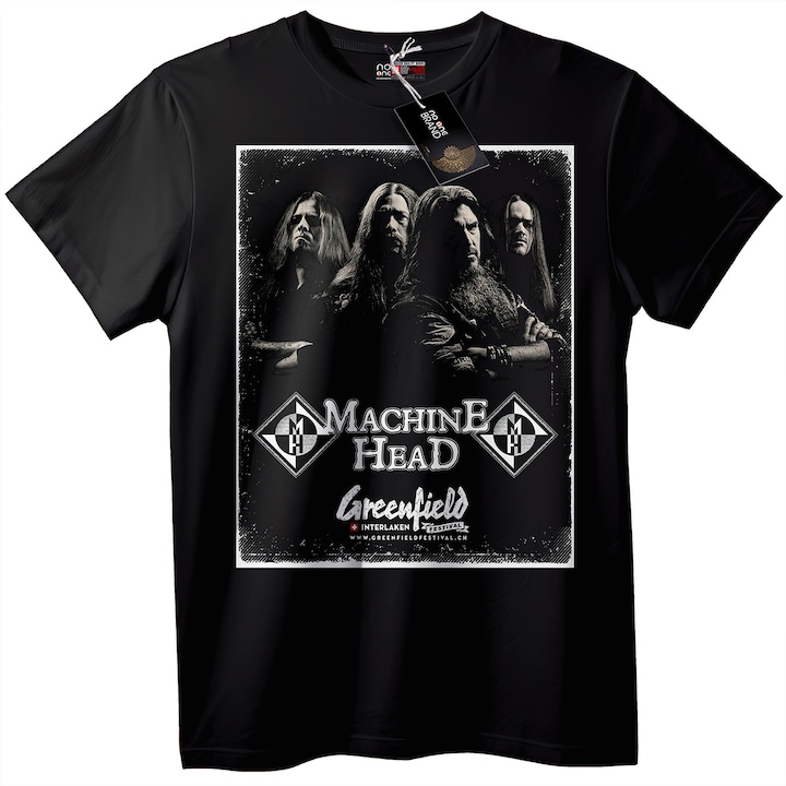 Tricou bărbătesc Machine Head, Alb, XL