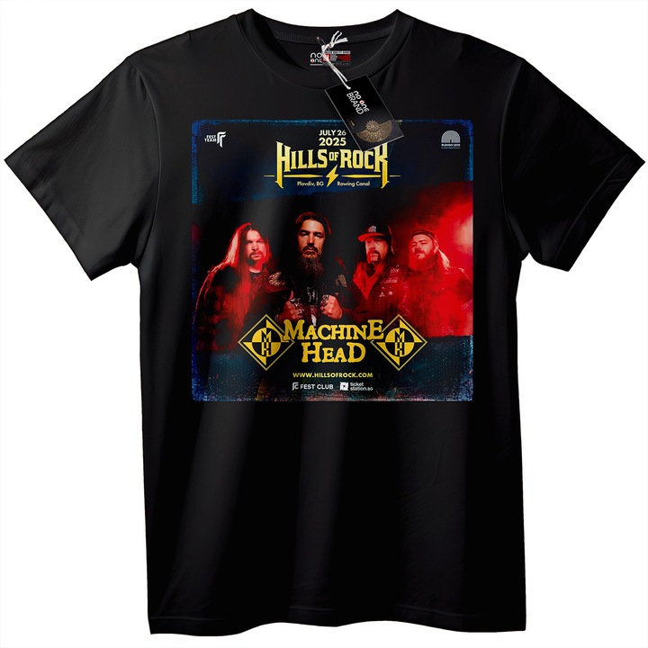 Tricou bărbătesc Machine Head, Alb, XL