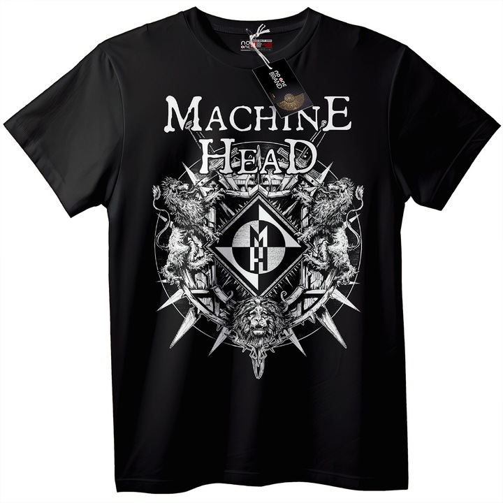Tricou bărbătesc Machine Head, Alb, XL