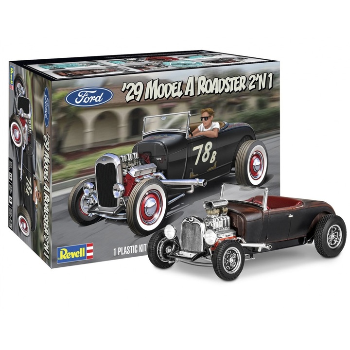 Сглобяем модел, Revell, Автомобил 1929 Ford Model A Roadster, 149 части