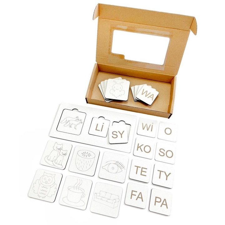 Puzzle Colorado, olvasástanuló készlet, 26 darab, többszínű