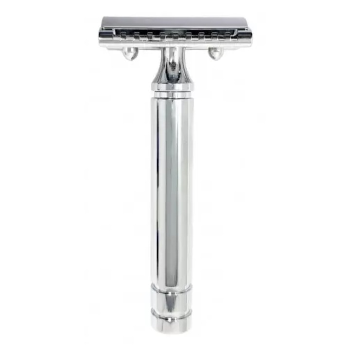 Aparat de ras clasic Fatip IL GROSSO Chrome, pieptene închis