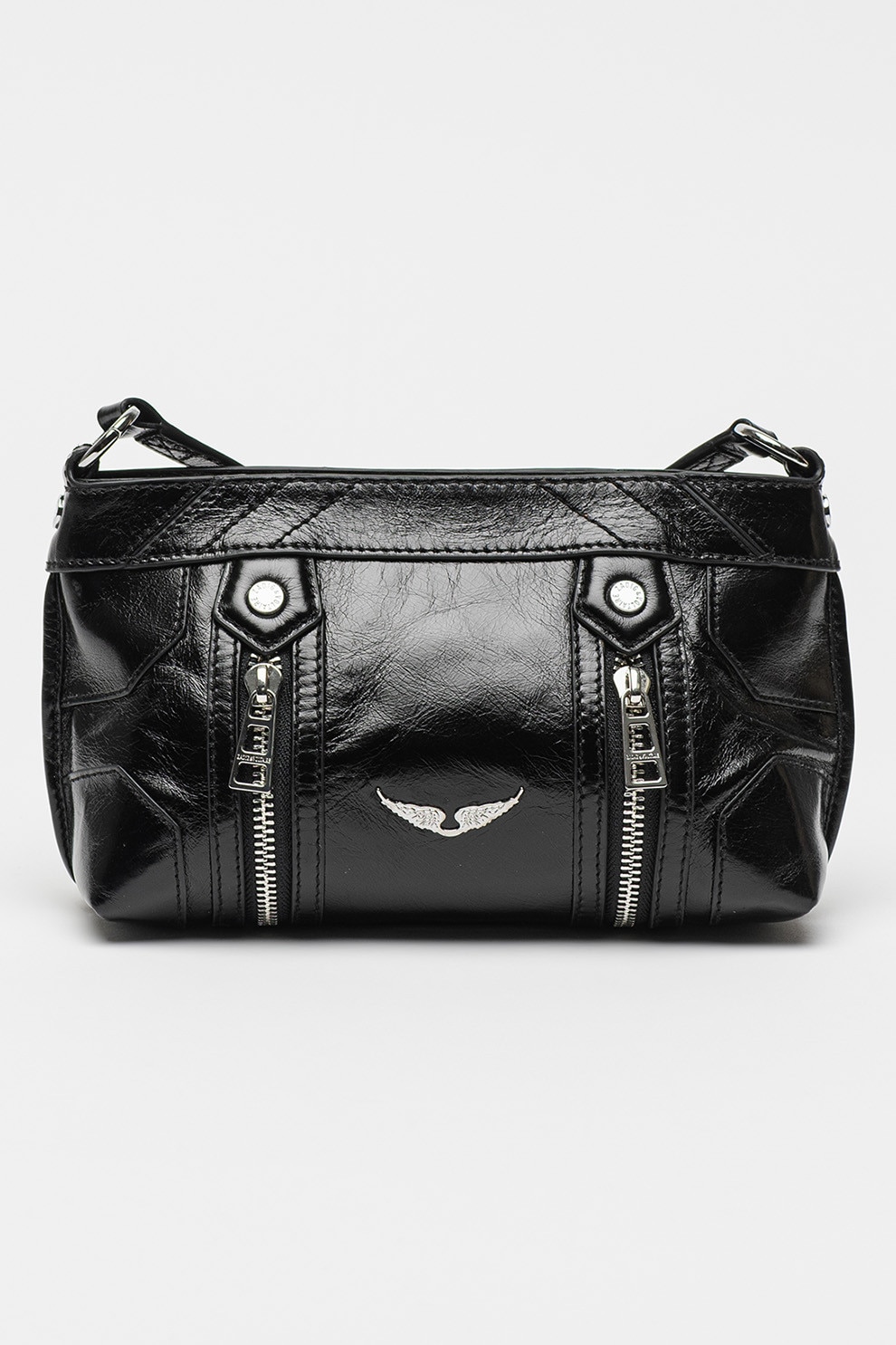 Zadig & Voltaire, /geanta crossbody de piele Sunny Mood, Negru