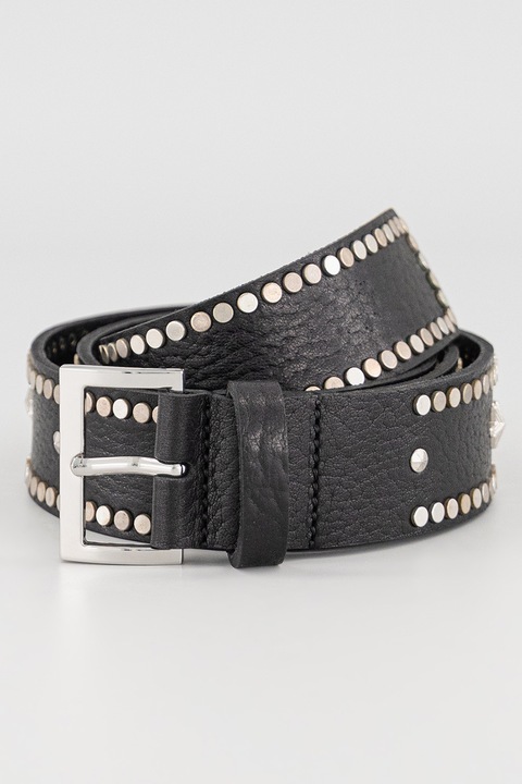 Zadig & Voltaire, Кожен колан Starlight, Черен, 90