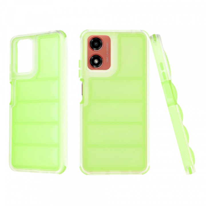 Husa pentru Motorola Moto G04s / E14 / G04 / G24, Wave Shield, Verde
