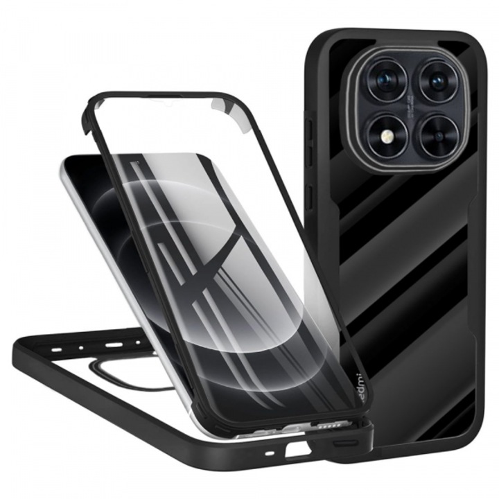 Husa pentru Xiaomi Redmi Note 14 Pro+ 5G / Note 14 Pro 5G / Poco X7, ColorVerse 360, Neagra