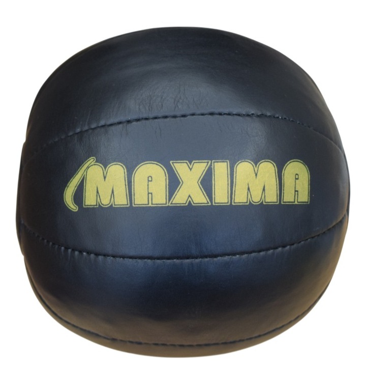 Медицинска топка MAXIMA, 310287, 1 кг, Естествена кожа, Ръчно шита, Made by Petra