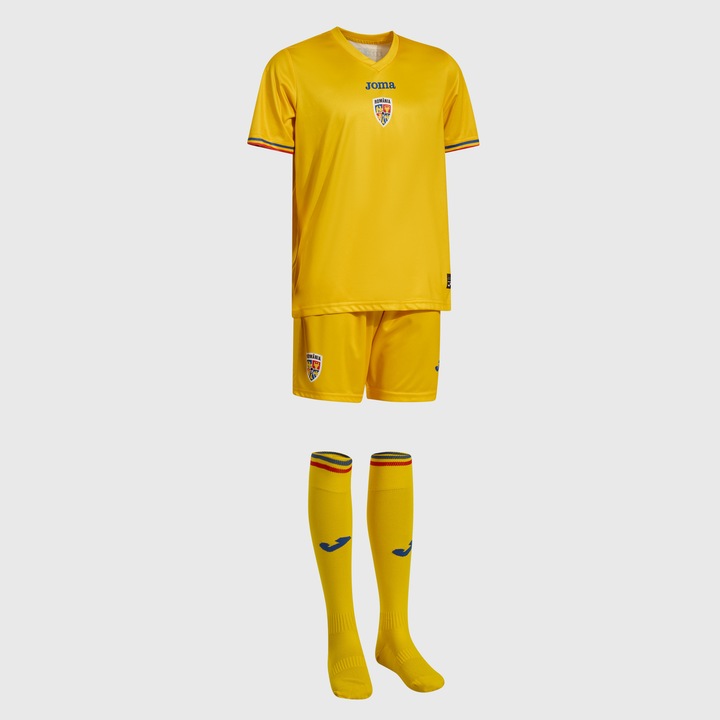 Set Joma Fed.Romanade fotbal, Junior, Galben, 2XS