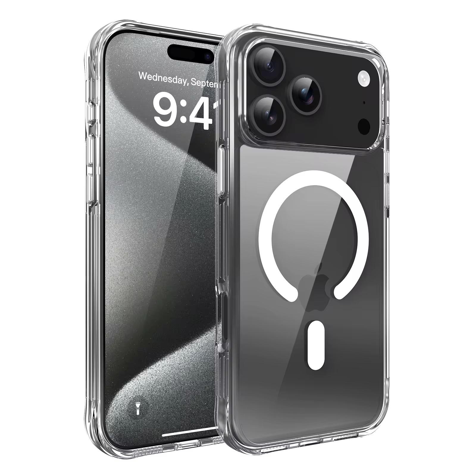 Husa de Protectie OG Purple, Compatibila cu Apple iPhone 17 Pro, MagSafe, silicon, transparenta