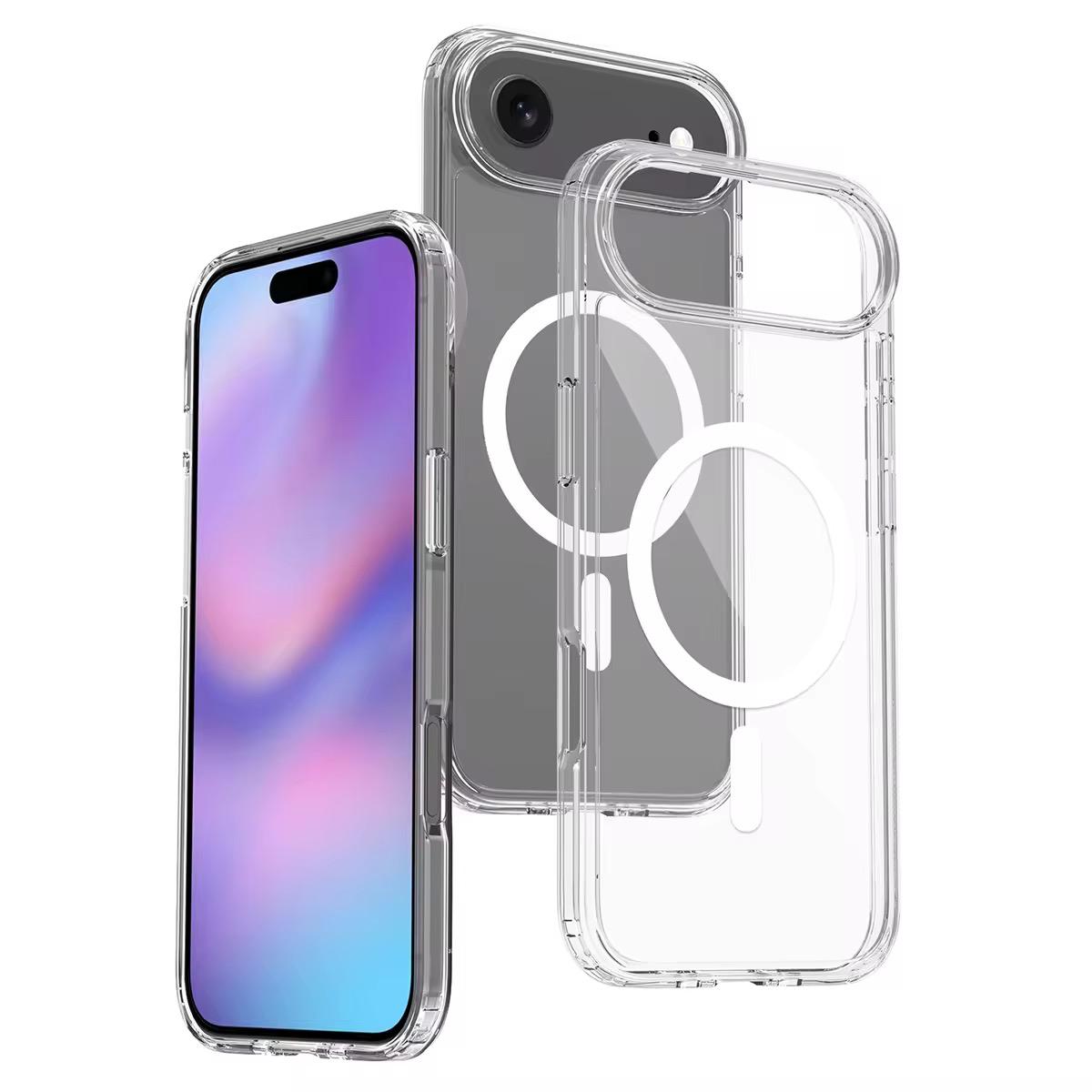 Husa de Protectie Og Purple, Compatibila cu Apple iPhone 17 Air, MagSafe, silicon, transparenta