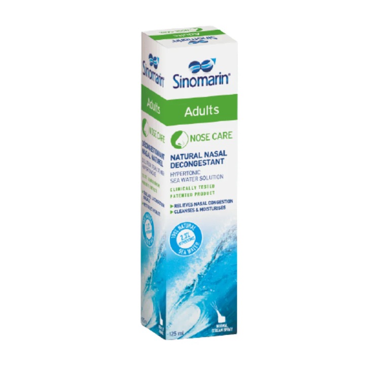 Spray nazal decongestionant pentru adulti, 125ml Sinomarin, Gerolymatos International