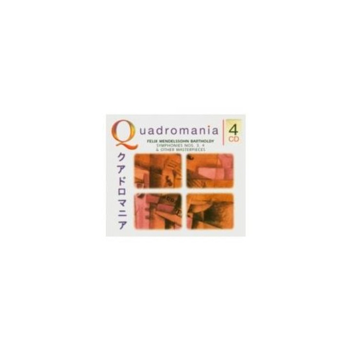 Membran, FELIX MENDELSSOHN BARTHOLDY - Sinfonien 3, 4 and Other Masterpieces (Quadromania classic 4cd)