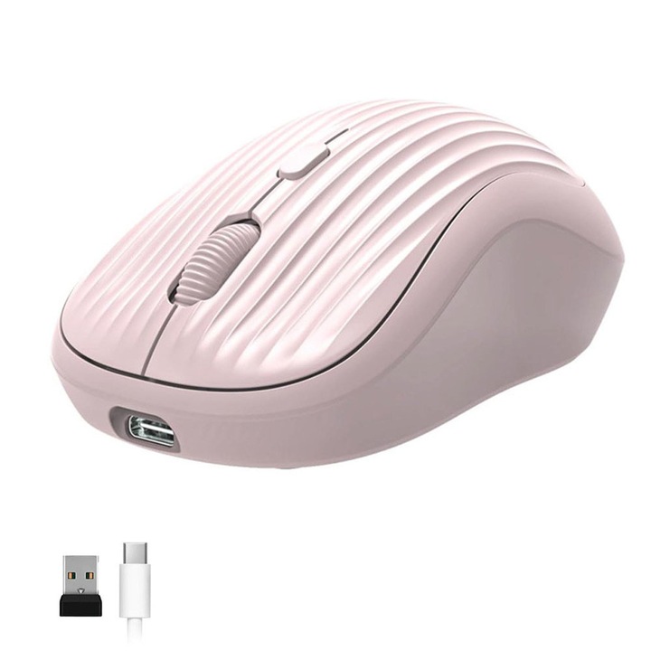 Mouse Bluetooth wireless, Mingzhi®, cu modul Bluetooth si conexiunea USB Wireless