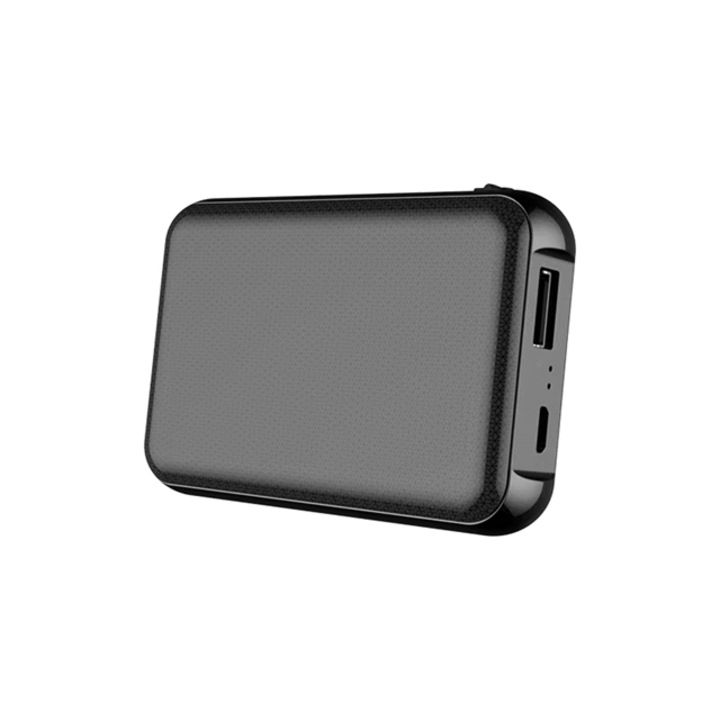 Магнитно Аудио Записващо Устройство, Подслушвател, Дискретен Звукозапис, Шпионаж, Гласово Активиране (45 db), Външна Батерия, Памет 16 GB (200 ч.), Батерия 6000 mAh (1100 ч.), Черен