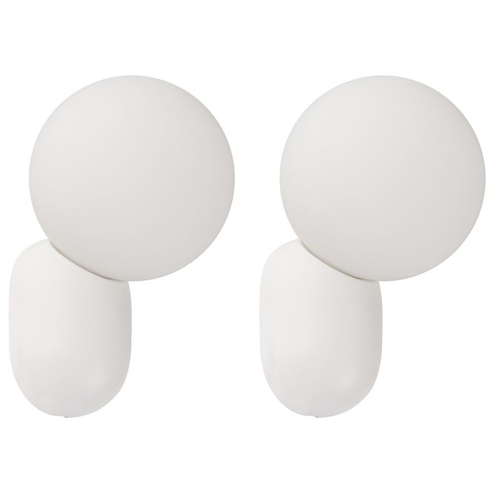 Kétdarabos falilámpa szett Helme Fehér