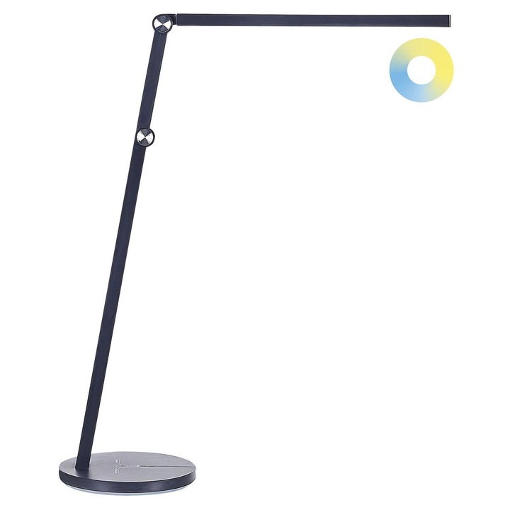 Fekete LED asztali lámpa 48 cm Dorado