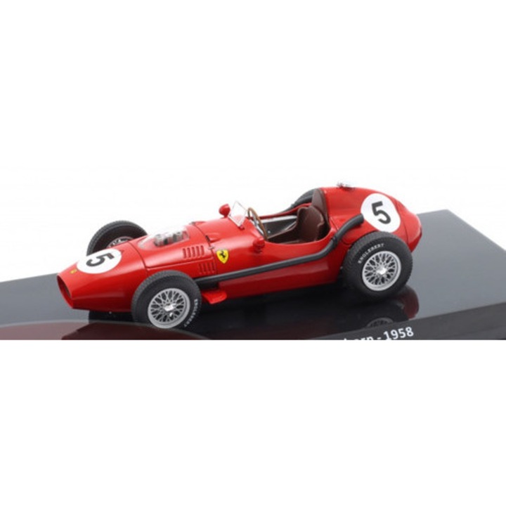 Macheta Formula 1 Ferrari 246 F1 #5 Mike Hawthorn 1958 cu vitrina plexiglass - 1/24 Premium Collectibles