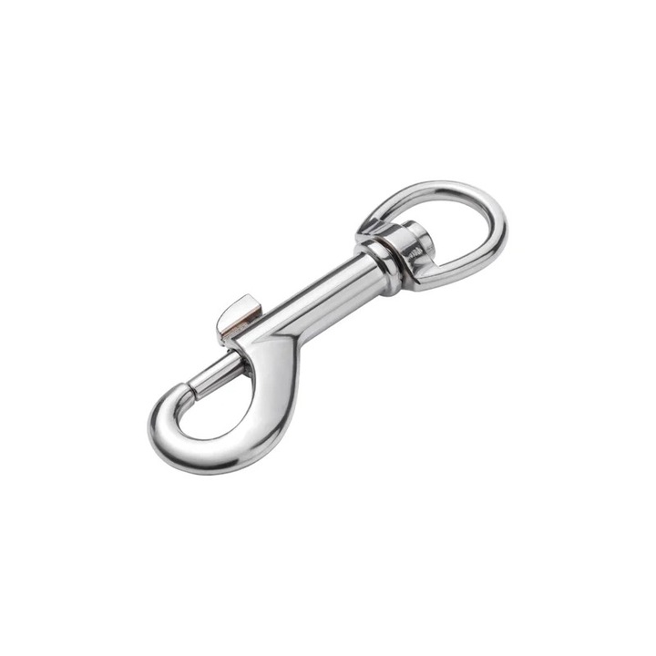 Carabiniera cu Inel Rotativ Zamac 13x74mm Rezistenta 25kg Snap cu Pivotant Shopiens®