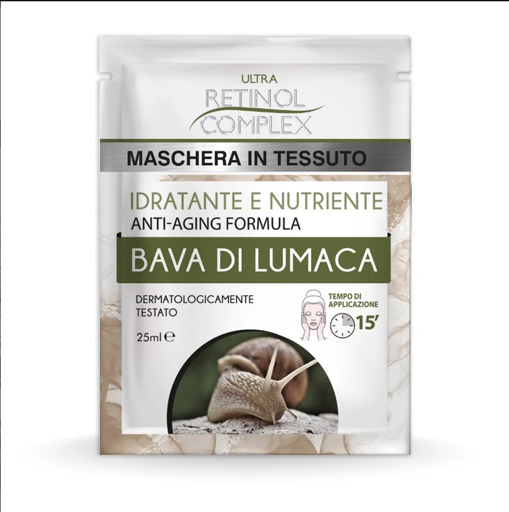 Masca din Tesatura de Melc 25 ml – Regenerare Intensa, Luminozitate si Hidratare Profunda