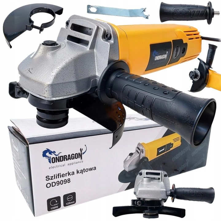 Углов шлайф Ondragon OD9098, 1600 W, 125 mm, осцилиращ, акумулаторен
