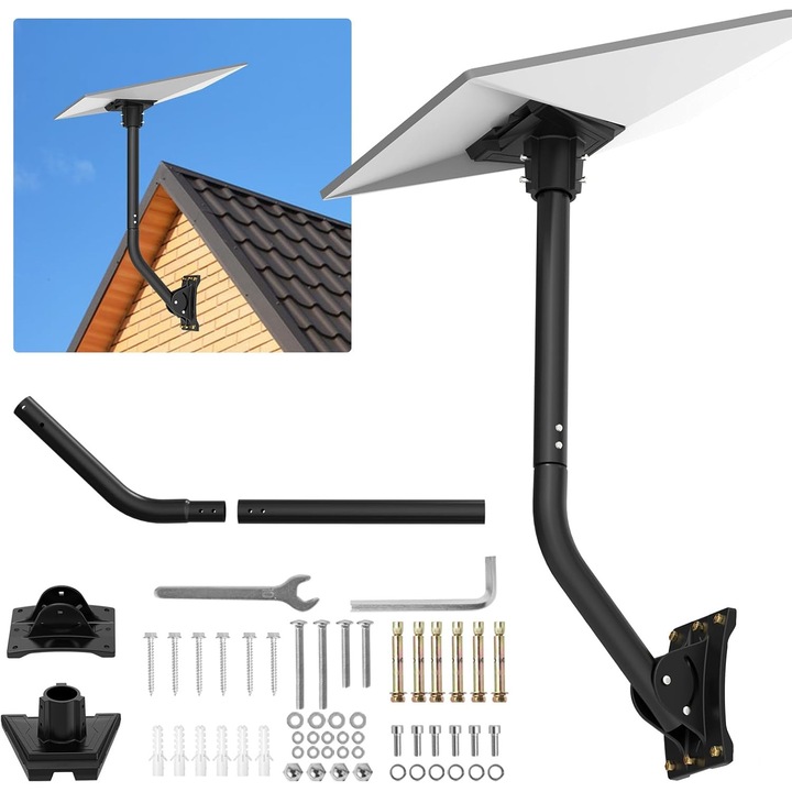StarLink Gen 3 antenna tartó, 360°-ban forgatható, 180°-os dőlésszög, stabil és tartós, fémből készült