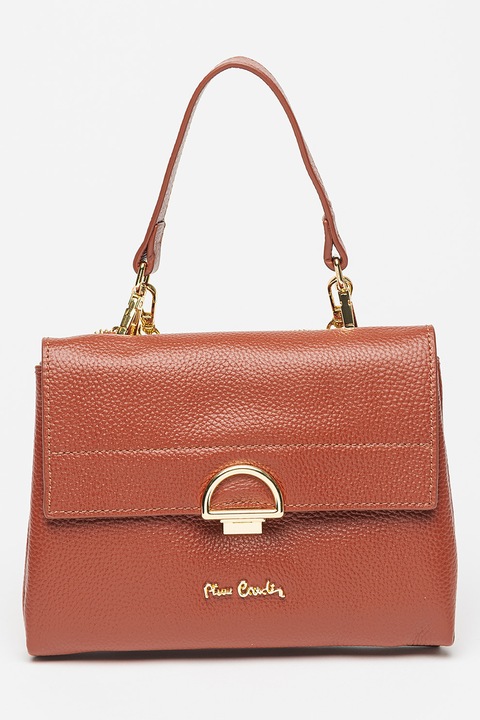 Pierre Cardin, Кожена чанта за рамо, Коняк кафяв