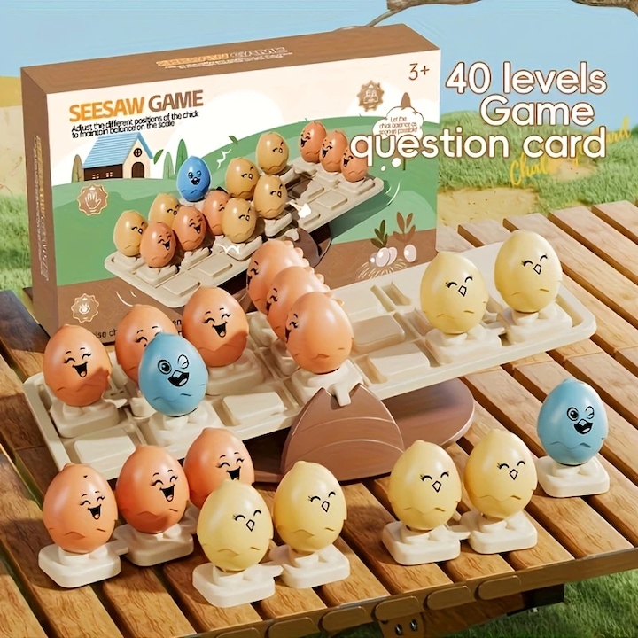 Kidsbele® Oktató egyensúly játék gyerekeknek, Interaktív játékszett a koordináció, türelem és logikus gondolkodás fejlesztésére