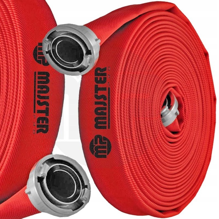 Tűzoltótömlő gyorscsatlakozókkal 1", 20 m, Majster Polska MP1704