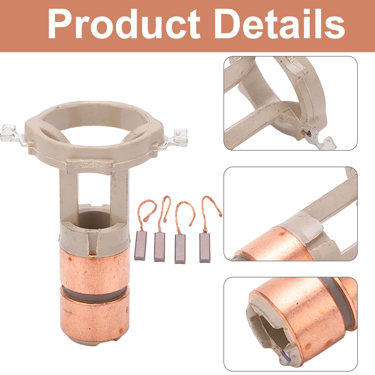 Set perii inel alternator, 230090, compatibil Valeo, ABS, cupru - eMAG.ro