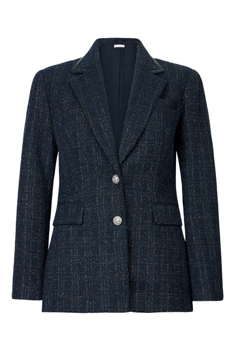 Liu Jo, Слим сако с бляскави частици, Тъмносин