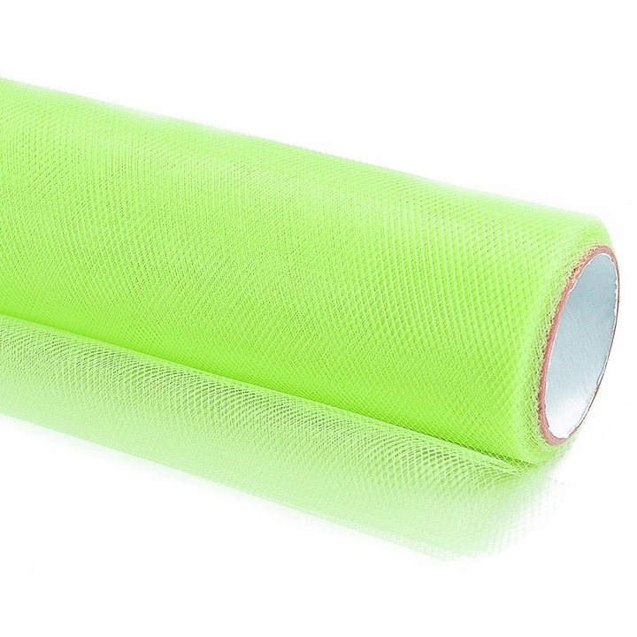 Декоративен тюл, Party deco, 15см x 9м, светло зелен