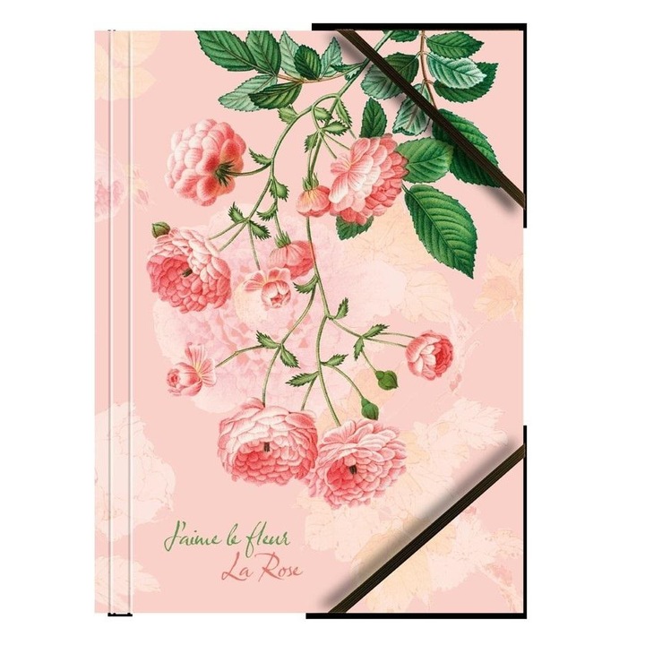 Mapa A4 TETIS cu grafica, roz, set de 6 bucati, 320x240mm