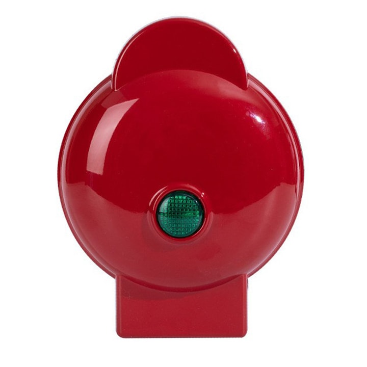 Мини гофретник и вафленик, VANTHEIR, 350W, Букате, Незалепващи плочи, Светлинен индикатор, 16*12*8см Розов