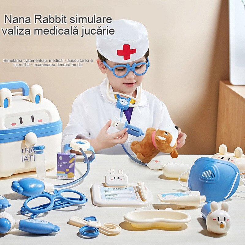 Jucarie set de doctor pentru copii, VANTHEIR, trusa medicala cu