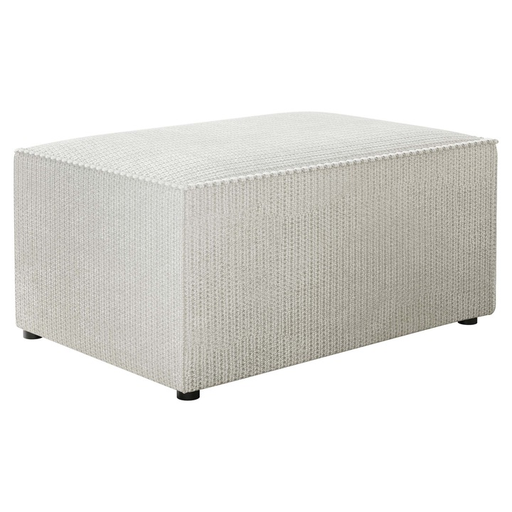 Puf Kasjusz, MIRJAN 24, gri deschis, 60x45x38 cm