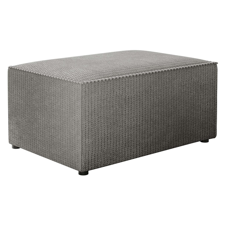 Puf Kasjusz, MIRJAN 24, gri inchis, 60x45x38 cm