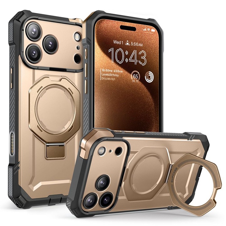 Carcasa Supcase UB Grip cu MagSafe compatibila cu iPhone 17 Pro, Desert Gold