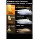 Комплект 2 бр. LED крушки H3, 60W,20000LM,6000K студено бяло, Canbus без грешки,12V авто крушка, Plug & Play, лесен монтаж, мини размер 1:1, алуминий с вграден вентилатор за охлаждане, IP68