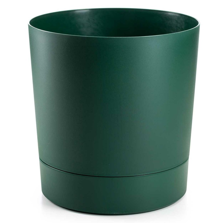 Саксия със стойка HowHomely, модел Азалия, тъмнозелен, 35 см