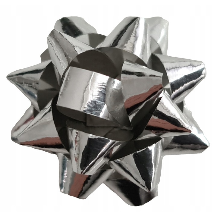 Set 50 fundite autoadezive, PartyPro, 3cm, argintii