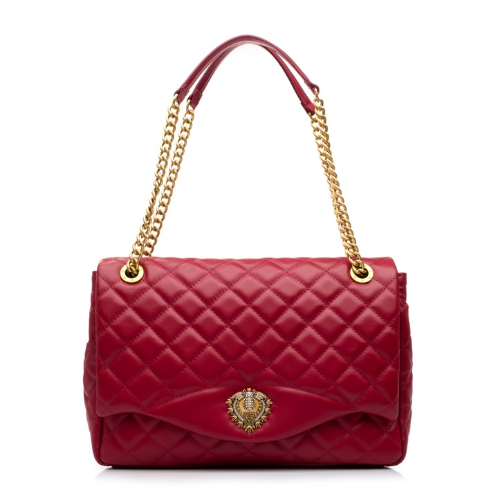 Geanta dama Musette JAQUELINE MM ivoire, Bordeaux