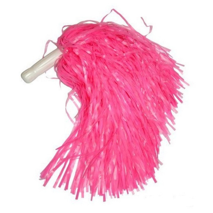 Pompom majoreta, roz, 30x4cm, accesorii pentru petrecere