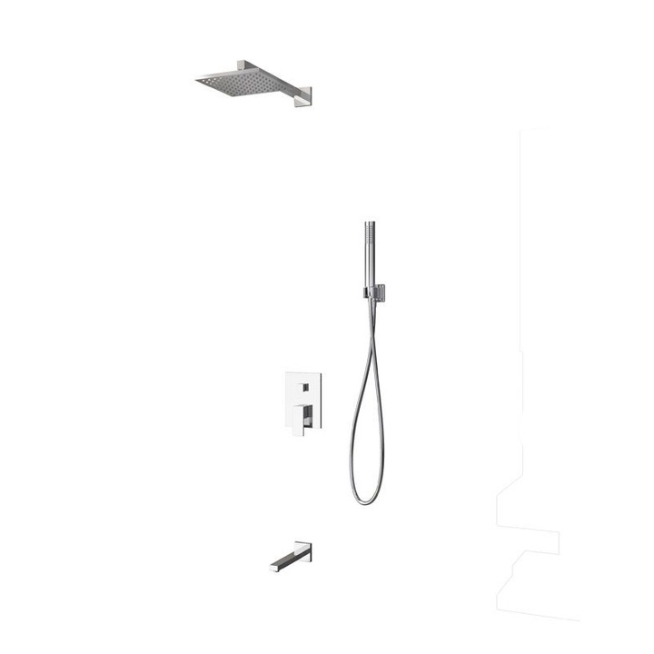 Coloana de dus Karag Delos CFT205-CP, sistem entoichizomeno, crom, set