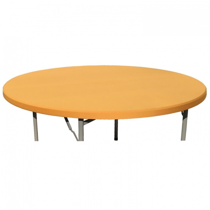 Capac elastic auriu CULINARO pentru masa rotunda catering 152xh74cm