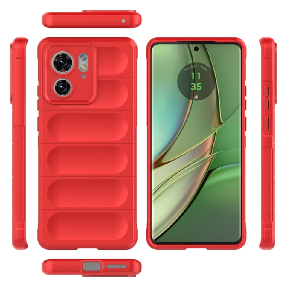 Husa pentru Motorola Edge 40 / Edge (2023), SKYDDAR INNOVATION, Magic Shield, din Silicon Mat, set cu sticker, Negru