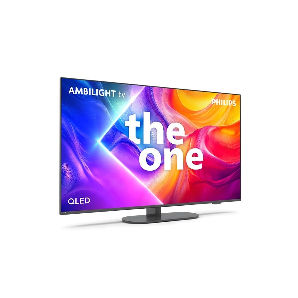 Televizor QLED Philips 65PUS9080, 164 cm, 4K UHD, HDR, Smart TV, control vocal, Ambilight, Dolby Atmos, 120 Hz